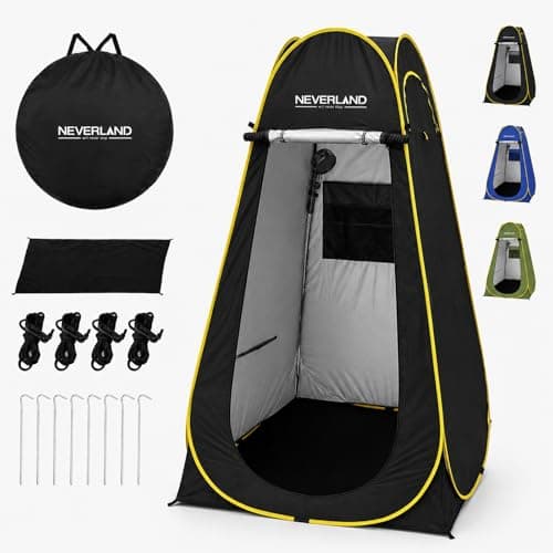 NEVERLAND Pop up Privacy Shower Tent 39 x 39 x 64ft Portable Changing Shower Tent Dressing Room Privacy Toilet Bathroom Outdoor Rain Shelter with Carry Bag for Camping Hiking Beach