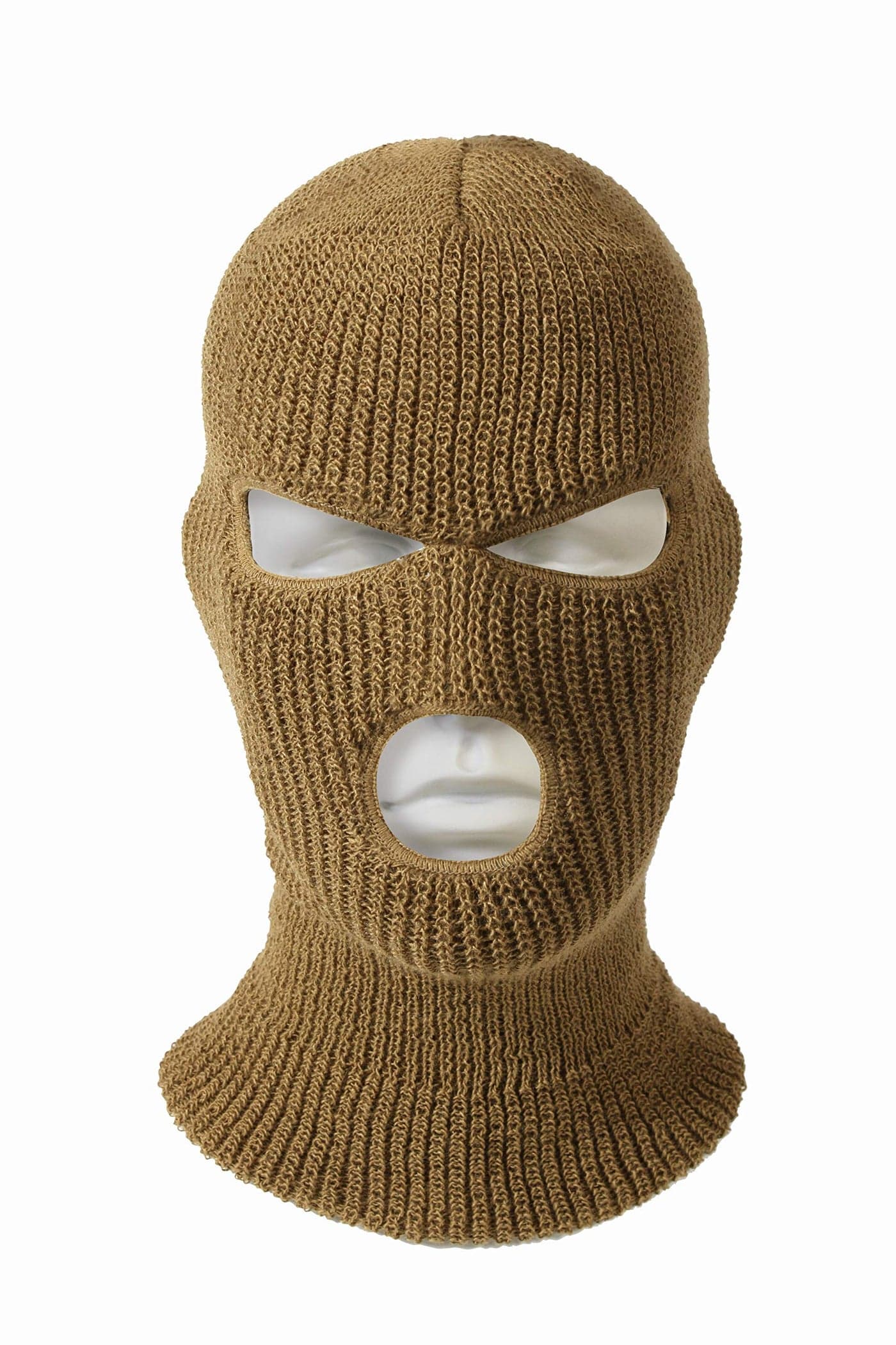 Rothco 3 Hole Face Mask Complete Cold Weather Protection for Professionals Tactical Enthusiasts and Outdoor Adventurers Coyote Brown