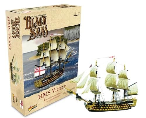 Warlord Black Seas The Age of Sail HMS Victory Game Role Playing Strategy Board Games for Adults Table Top The Age of Sail Strategic War Gaming KitTabletop Military History RPG with Terrain