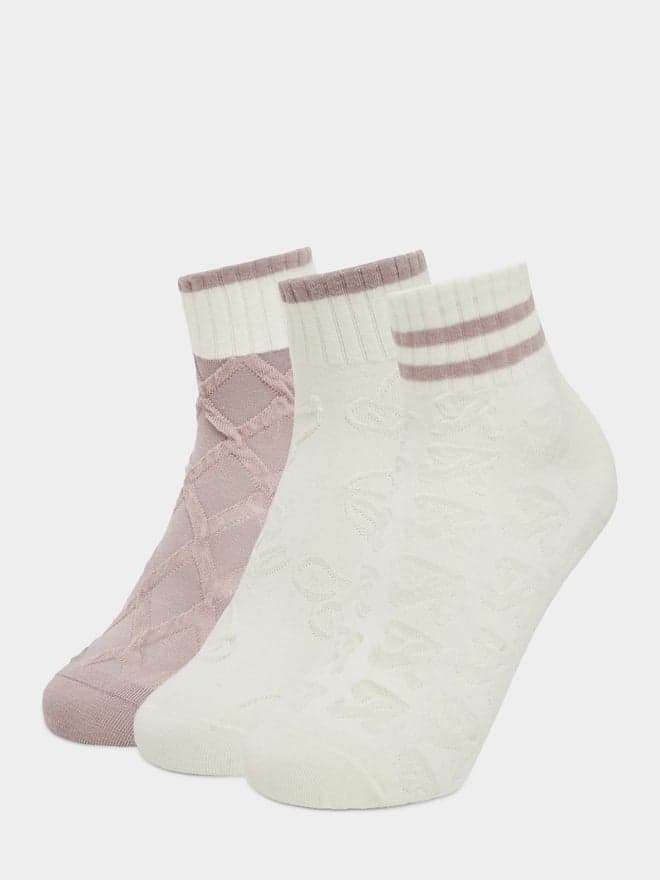 Pack of 3- Striped Ribbed Socks
