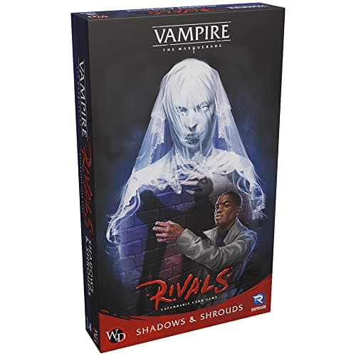 Renegade Game Studios Vampire The Masquerade Rivals Shadows and Shrouds Expandable Card Game Expansion to Vampire The Masquerade Rivals Core Game Ages 14 24 Players 3070 MinsMulti