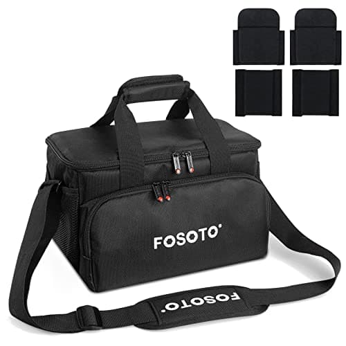 FOSOTO Large Capacity Photography Camera Bag Video Camera Camcorder Bag Case Compatible with Canon Vixia HF G50 EOS 80D 90D 6D Mark II Panasonic HC-X1500 HC-X2000 Sony HDR-CX900 DSLR SLR Camera