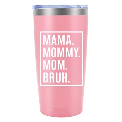 MFGNEH Mothers Day Birthday Gifts for Mom,Mom Christmas Gifts from Daughter, Son,Kids,Mother Gift,Thank You Gift for Mama Mommy Bruh,Women,20oz Pink Stainless Steel Tumbler Cup
