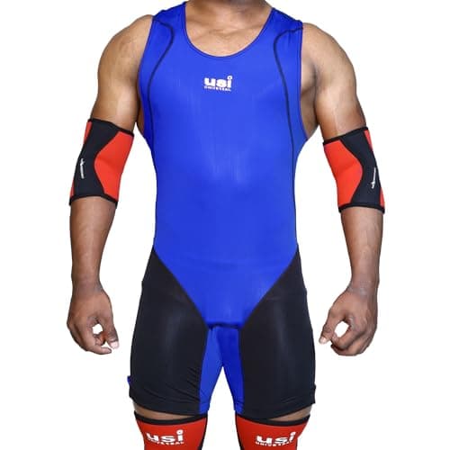 USI UNIVERSAL Weight Lifter Suit for Mens (419WTM) (Blue, M)
