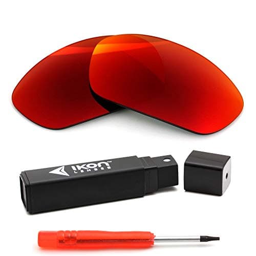 IKON LENSES Replacement Lenses For Oakley Juliet Sunglasses (Polarized) (+ Red Mirror)
