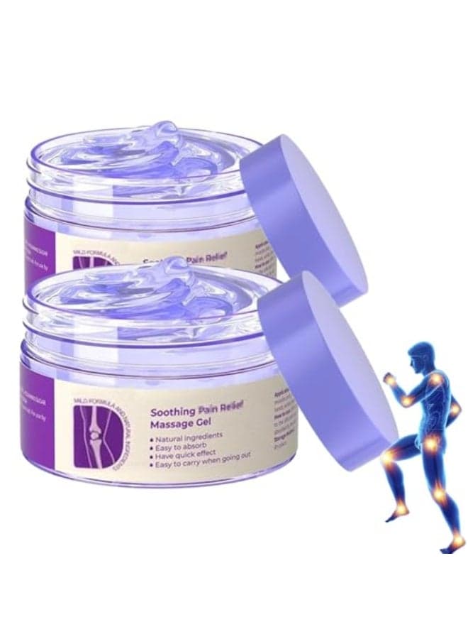 iekufes Joint Purple GelSoothing Massage Cream FullBody Joint Support for Knees Lumbar Neck Hands Feet2PCS