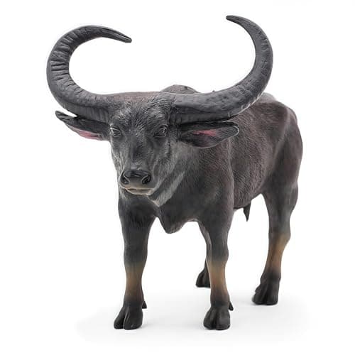 GeminiGenius Bull Toy for Kids Cow Farm Animal Toys Realistic and Durable Ox Farm Toy for Kids Boys and Girls Toy Gift Cake Topper and Collection