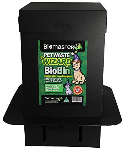 Biomaster Pet Waste Wizard BioBin Composter for Dog Poop Outdoor Digester System with Enzyme Sachets EcoFriendly Disposal Unit 10x18