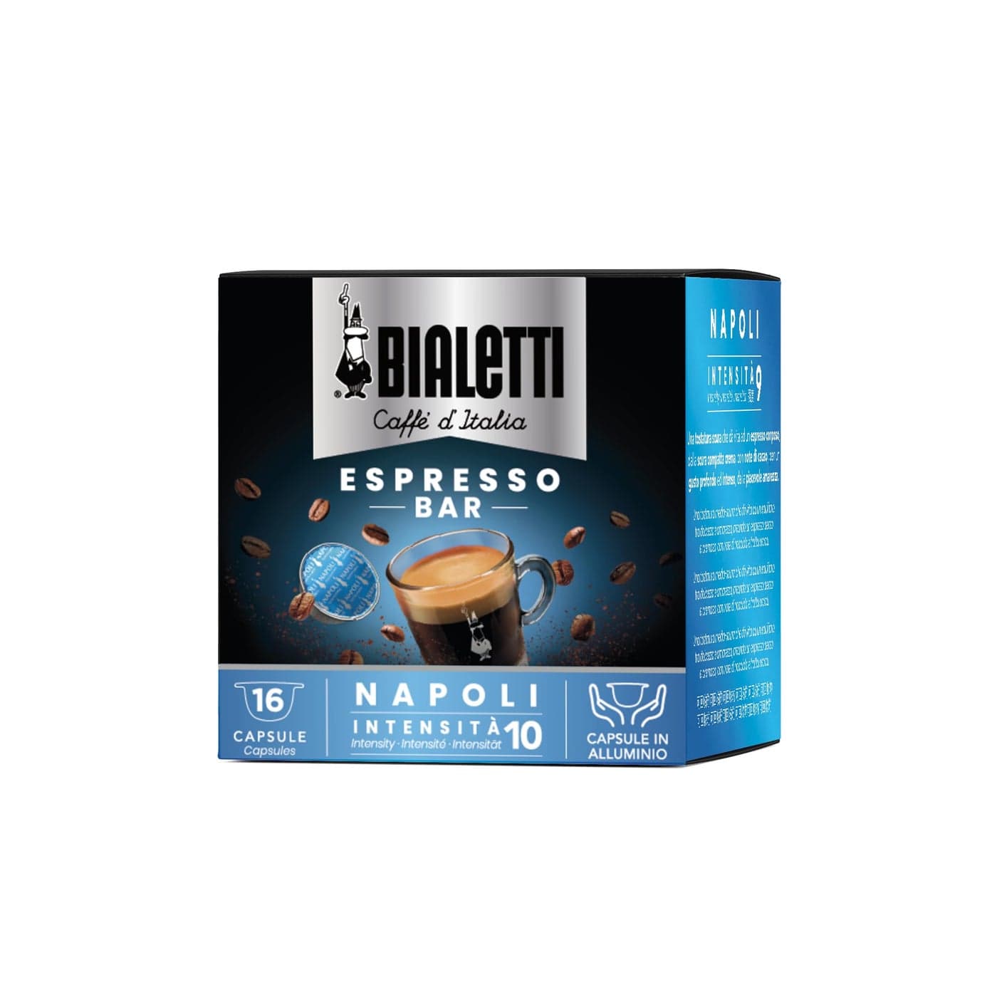 Bialetti 6822 Mini Express Espresso Capsules Napoli 16pack