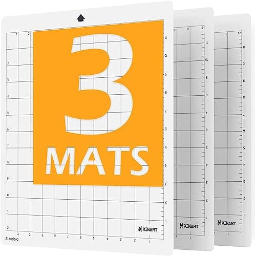 XINART Cutting Mats for Silhouette Cameo 43213 Mats12x12 inch Standard Adhesive Sticky Accessories Craft Vinyl Replacement Cut Mats for Silhouette Cameo