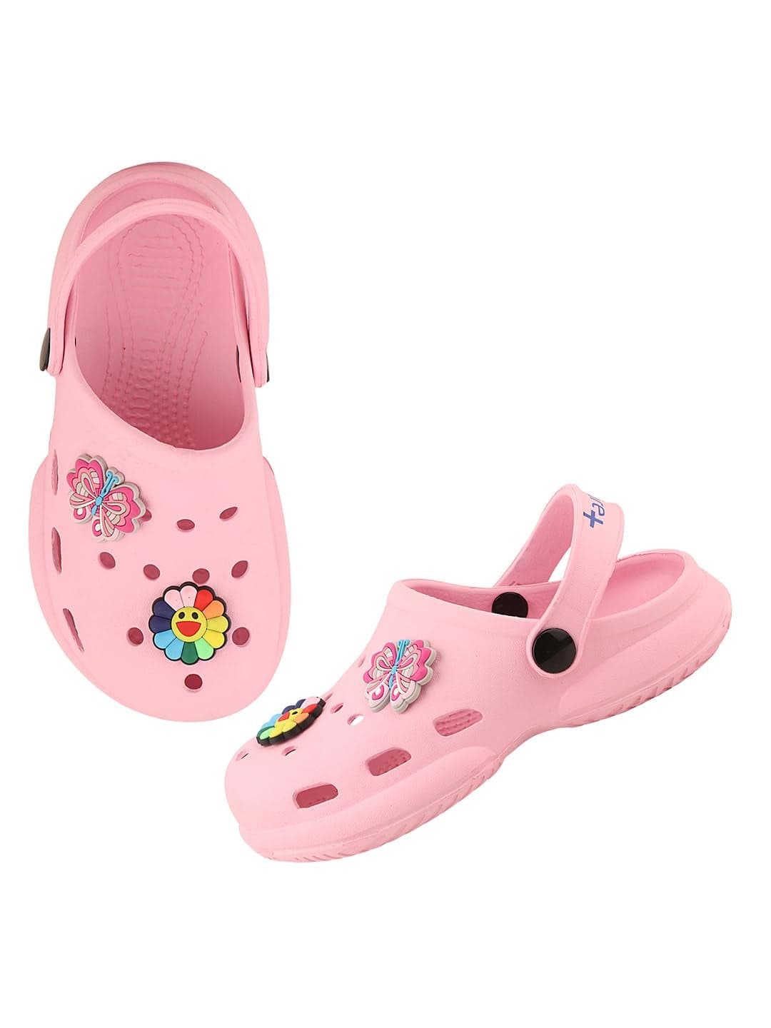 URJO PURE-06 Kid's Clogs/Sandals with Adjustable Back Strap Ultra Soft & Flexibility Anti Skid Comfortable Waterproof Daily Mules Clogs/Sandals Boy's & Girl's (URJO by Welcome) URJO-K-PURE-06-PNK_10
