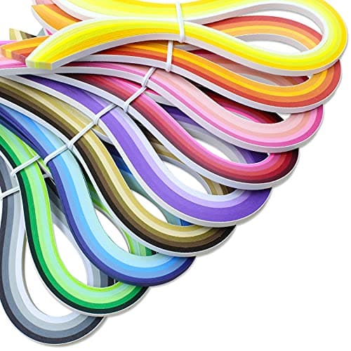 Zorfeter 9 Sets MultiColor Quilling Paper Strips Kits 900 Strips 42 Colors 5mm Width 15 Length