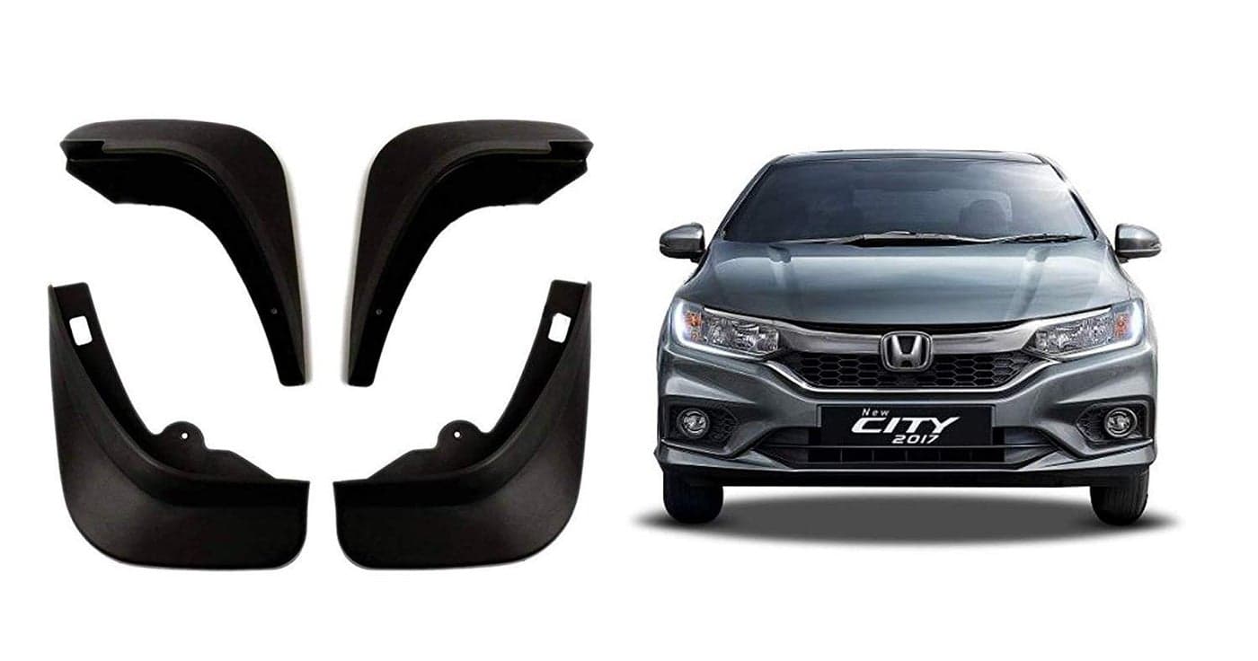 Sparedeals - Car Mud Flap/Mud Guard for Honda City 2018-2020 (Set of 4 Pcs.)
