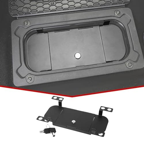 JeCar Backseat Floor Locking Box Rear Seat Storage Security Tray Compatible with Dodge RAM 1500 2500 3500 Pickup Truck 20092018