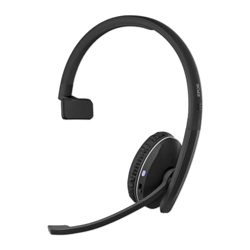 EPOS Adapt 231 - Single Sided Headset, Wireless, Dual-Connectivity Bluetooth, USB-C Dongle Included, UC Optimized and Microsoft Teams Certified, Black