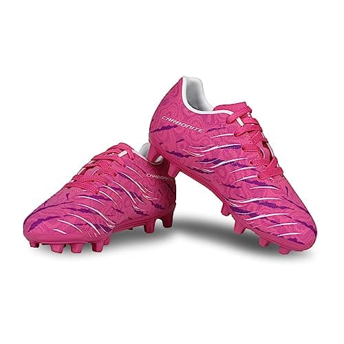 Nivia Carbonite 6.0 Turf Kids Shoes.(Fuchsia Rose) UK-11