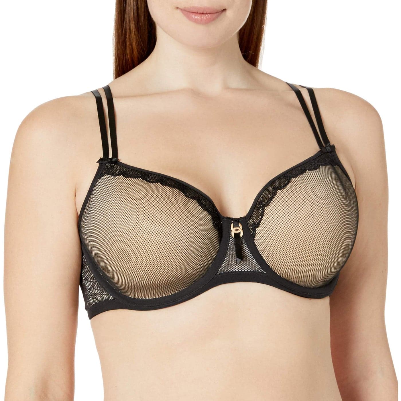 Freya Women's Plus-Size Idol Allure Underwire Plunge Bra, Black, 32F