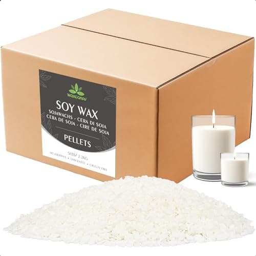 Soy Wax Waxcanpy Natural Candle Wax Organic Soy Wax for Candle Making from Farm No Additives Harmless and Pure 5lb