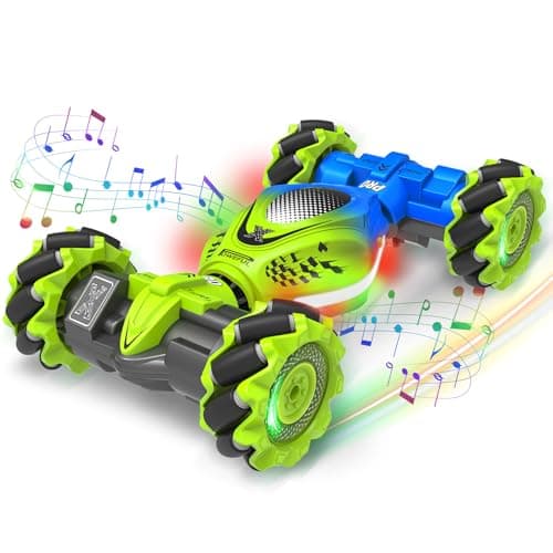 Fosgoit Gesture RC Car 24GHz 4WD Gesture Sensing RC Stunt Car Toys for 612 Years Old Boys Girls Hand Controlled Remote Drift Twist Offroad 360 Rotation with Lights Music for Birthday Gifts