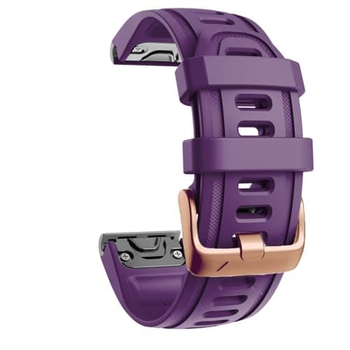 OUTVI 20mm Watch Band for Garmin fenix 5s fenix 6s fenix 7s pro quickfit 20 bands Replacement for garmin epix 2 42mm sapphire short strap Rose Gold women men Purple