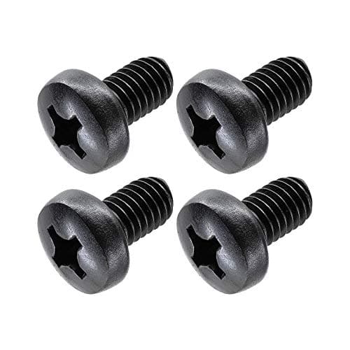 Black License Plate Screws for BMW and Tesla, Phillips Machine Pan Head 18-8, Stainless Steel, M5-0.8 x 8 mm Bolt (Pack of 4)