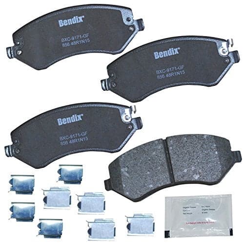 Bendix Priority1 CFC856 Ceramic Front Brake Pads for Chrysler Town & Country 2007-2003, Voyager 2008-2001, Dodge Caravan 2007-2001, Grand Caravan 2005-2001, Jeep Liberty 2007-2002