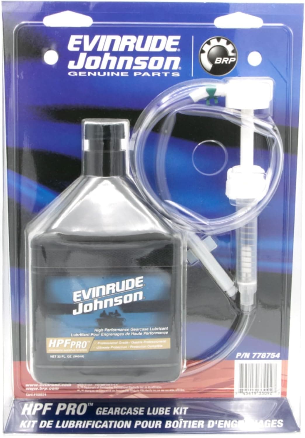 Evinrude Johnson HPF PRO Gearcase Lube Kit Pump 0778754