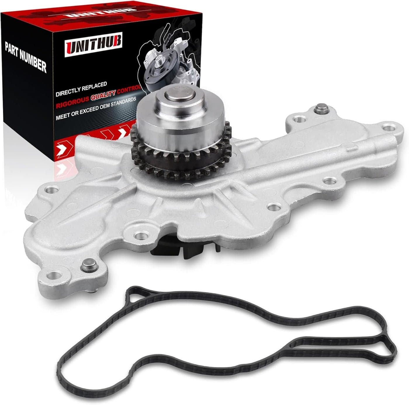 UNITHUB Engine Water Pump with Gasket for Ford Edge, Explorer, Fusion, Lincoln 3.5L 3.7L (2011-2020)