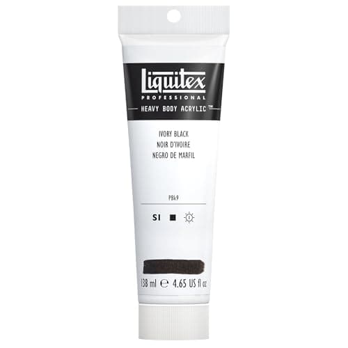 Liquitex Professional Heavy Body Acrylic Paint 465oz 138ml Tube Ivory Black