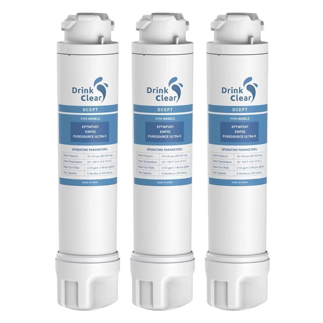 Compatible with Frigidaire EPTWFU01 Pure Source Ultra II EWF02 Pack of 3 Packaging May Vary