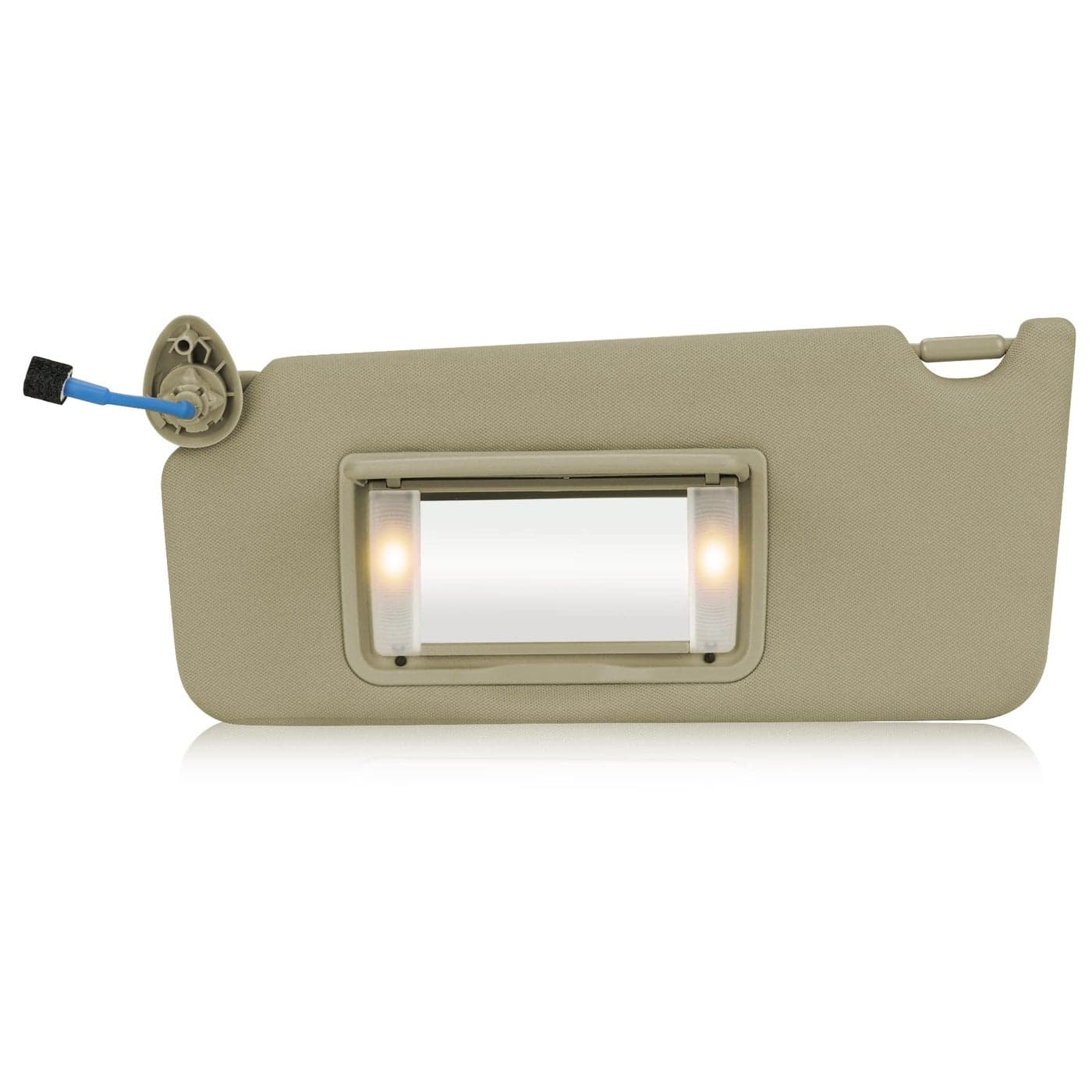 TadaMark Left Driver Side Sun Visor Fit for Honda Accord 2008 2009 2010 2011 2012 2013 2014 2015 2016 2017 Beige with Light Replace 83280TA0A91ZB