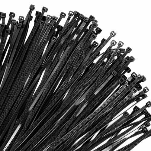 Cable Zip Ties, 250PCS Multi-Purpose Nylon Zip Ties, 4 Inch Self Locking Cable Ties,Self-Locking Wire Ties used for home, garden, garage,indoor and outdoor.Black Cable Ties