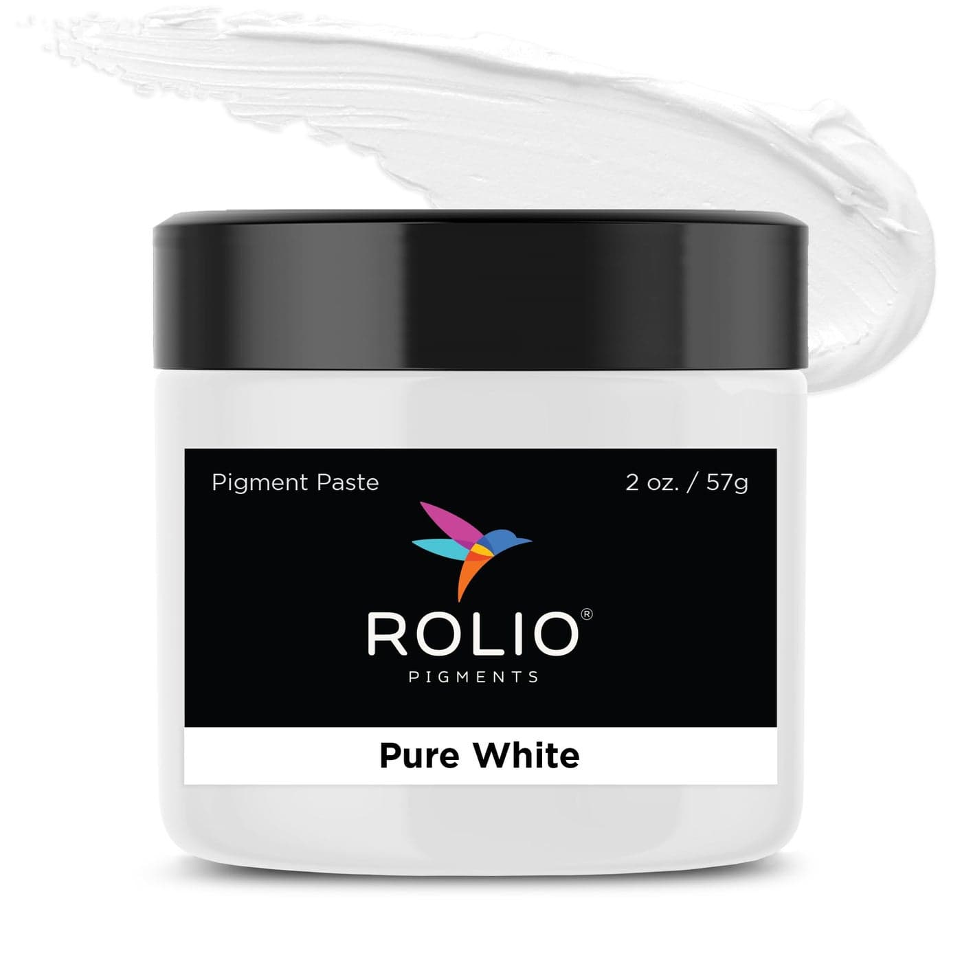 Rolio Pure White Pigment Paste for Epoxy Resin 2oz Jar Opaque White Epoxy Colorant Resin Dye Paste HighIntensity Pigment Paste for Art Jewelry Crafts Tumblers DIY Projects