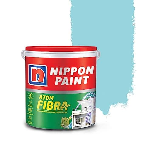 Nippon Paint Atom Fibra 2 In 1 Interior & Exterior Emulsion 1 L Blue-Greens (Basic)