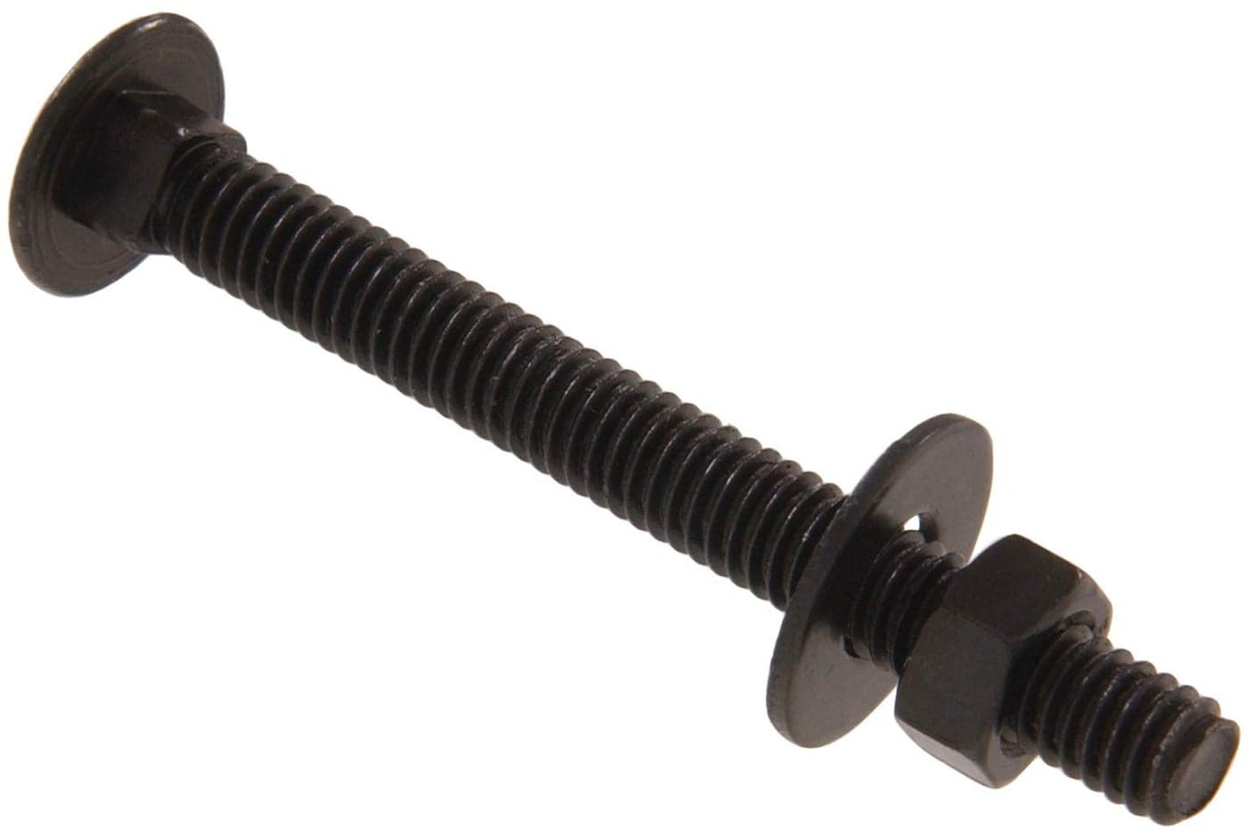 The Hillman Group 852517 5/16 x 3" Carriage Bolt - Black Finish 3-Pack
