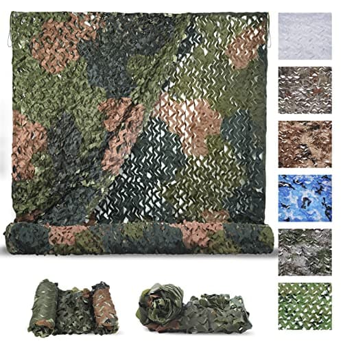 Sposuit Camo Netting Camouflage Mesh Net Military Camo Net for Hunting Bulk Roll Camouflage Tarp Sunshade for Party Decorations Sunshade Camping Ghillie Netting