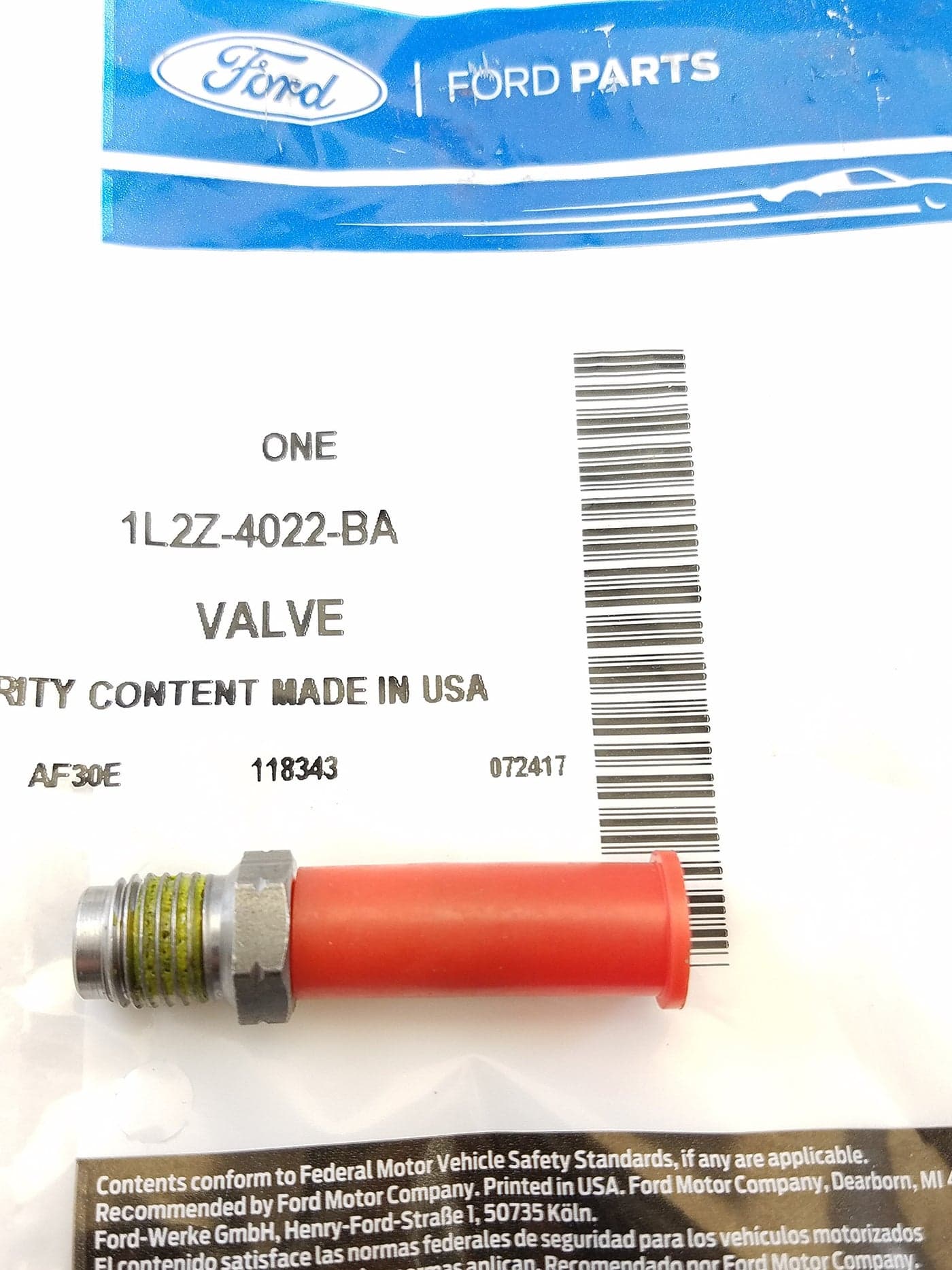 Ford Genuine Motor Co. Rear Axle Vent - 1L2Z4022BA