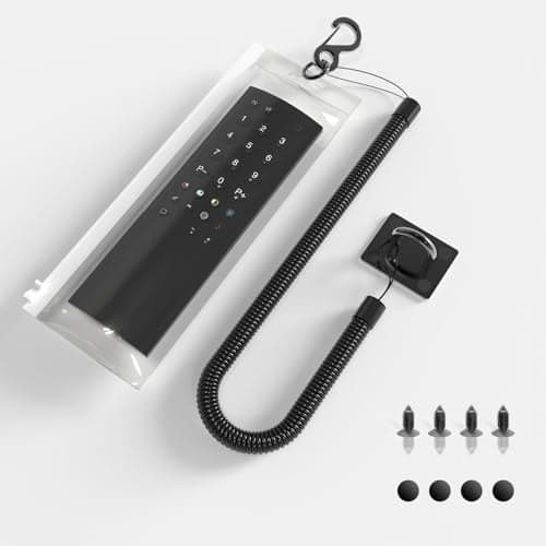 HaisWonsa Retractable TV Remote Tether - 10ft Leash Attachment, Never Lose Your Remote Again, Keeper With Bed Cable Lanyard Lock Retriever