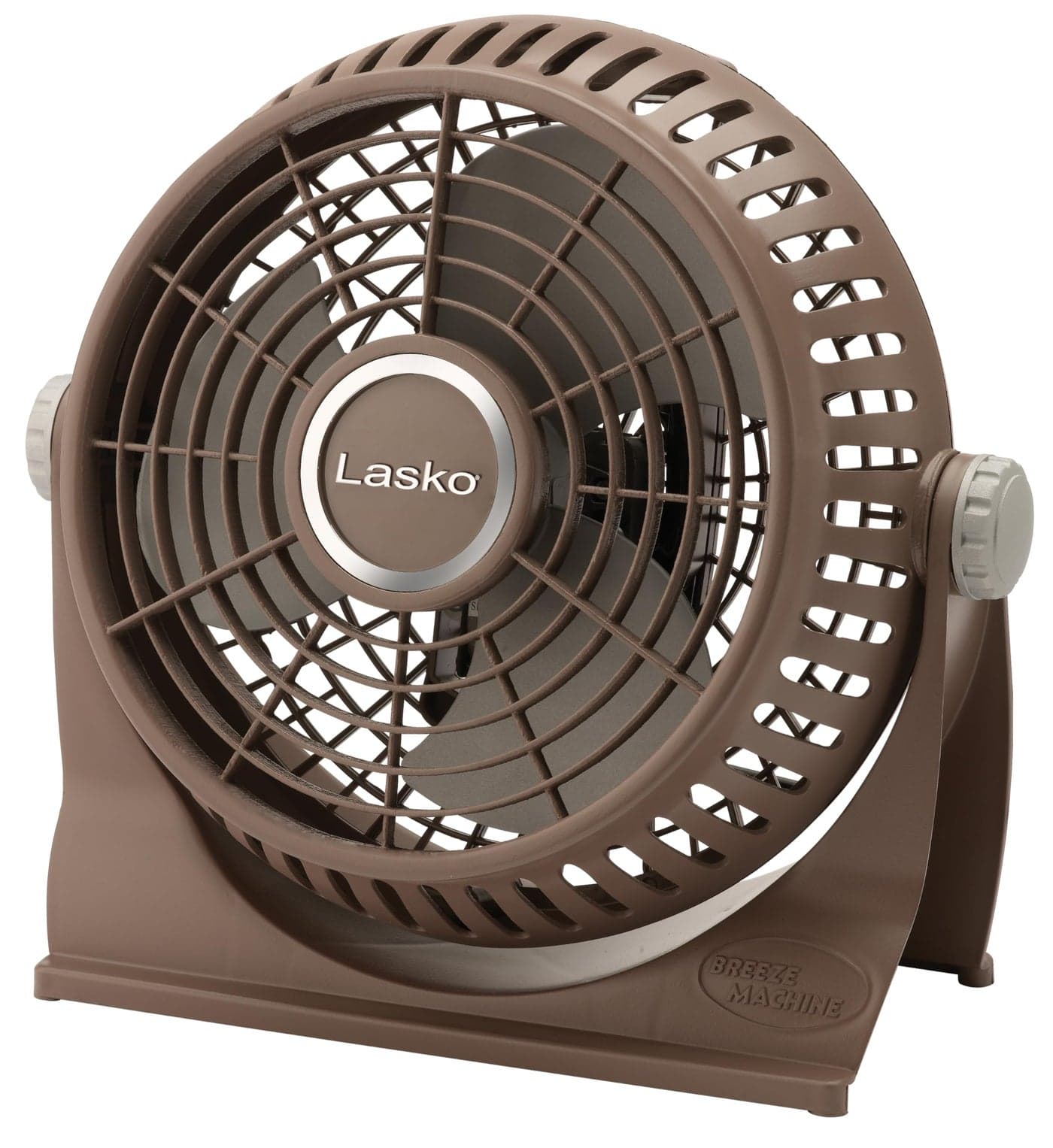 Lasko 505 Small Desk Fan with10Inch Pivoting Head Portable Electric PlugIn Table Fan Creates a Quiet Personal Cooling Breeze Ideal for Travel Bedroom Dorm and Office Bronze