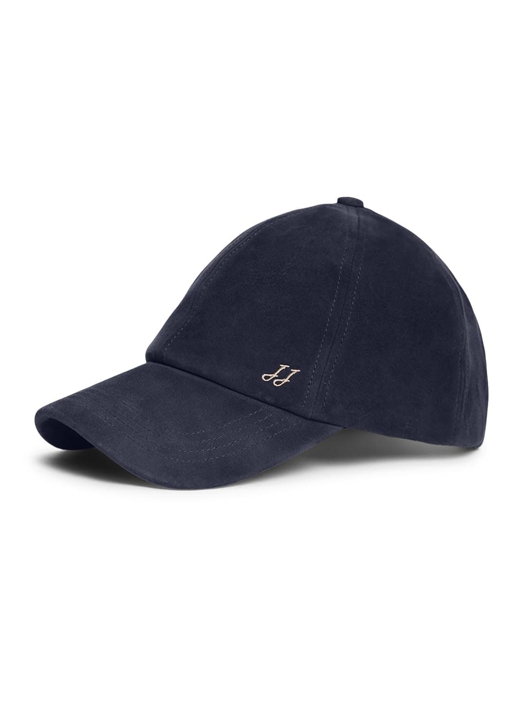 Jack & Jones Men Premium Suede Navy Blue Logo Cap