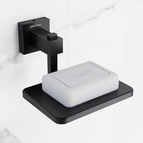 Plantex 304 Grade Stainless Steel Wall Mounted Soap Holder for Bathroom/Soap Stand/Soap Dish/Bathroom Accessories - Splash (Black)