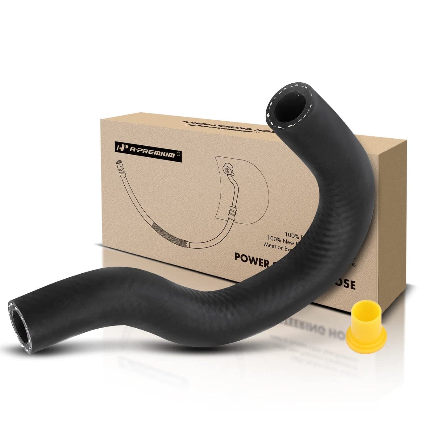 APremium Power Steering ReservoirSuction Line Hose Assembly Compatible with Honda Civic 2001 2002 2003 2004 2005 17L Reservoir To Pump