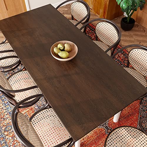 VaryPaper Dark Brown Wood Contact Paper 15.7"x78.7" Wooden Wallpaper Peel and Stick Countertop Contact Paper Waterproof Self Adhesive Wood Vinyl Wrap for Furniture Cabinets Desk Shelves Table