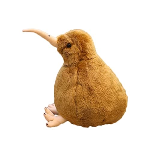 zhidiloveyou Kiwi Bird Stuffed Animal Kawaii Plush Cute Toy for Kids Adults 787 Brown