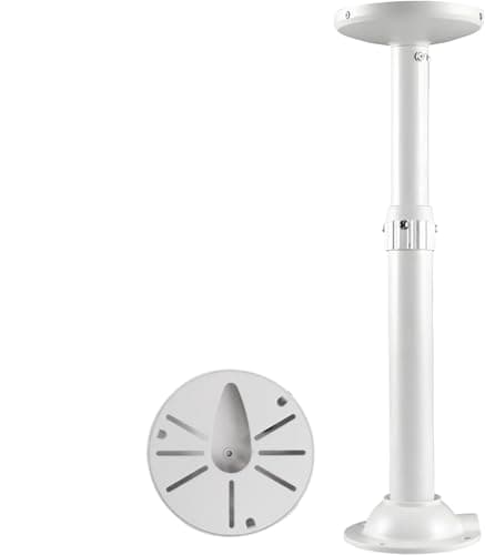 BeElion 118 236 Telescopic Adjustable Security Camera Mount IShaped Universal Wall Ceiling Bracket for Dome CCTV Cameras Fits Surveillance Systems Dome Camera Mount