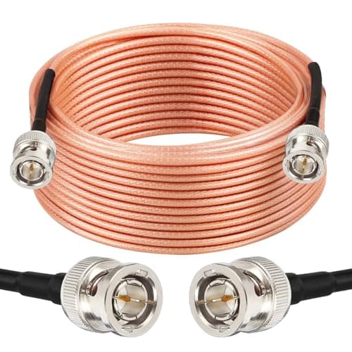XRDS - RF Flexible 50FT HD-SDI Cable, BNC to BNC Video 75 Ohm RG179 Extension Cable for 4K 1080P 3G HD SDI Camera, Monitor, Recorder, Converter