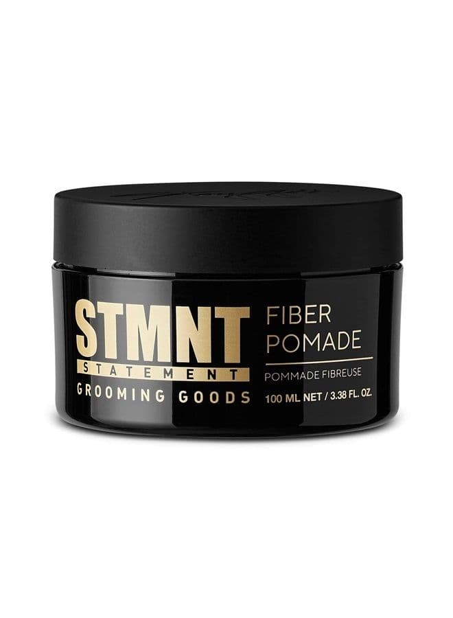 Grooming Goods Fiber Pomade, 3.38 oz | Semi-Matte Finish | Strong Control | Easy To Wash Out