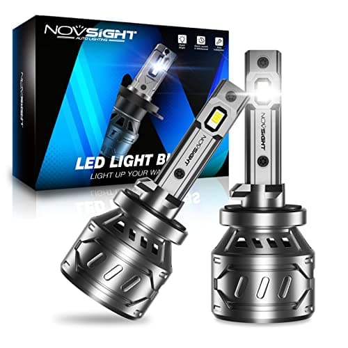 NOVSIGHT 880 LED Fog Light Bulbs 6500K White 60W 13000LM Bright 899 885 893 LED Fog Lights Plug and Play Fast Cooling Fog Light Bulbs Replacement IP68 Waterproof Pack of 2