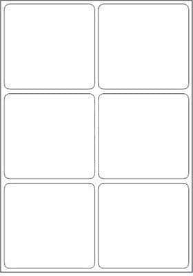 K3 Multi Purpose Self Adhesive Labels (Lable Size 99 x 93 mm, 6 Lable in A4)(Pack of 160 Sheet)