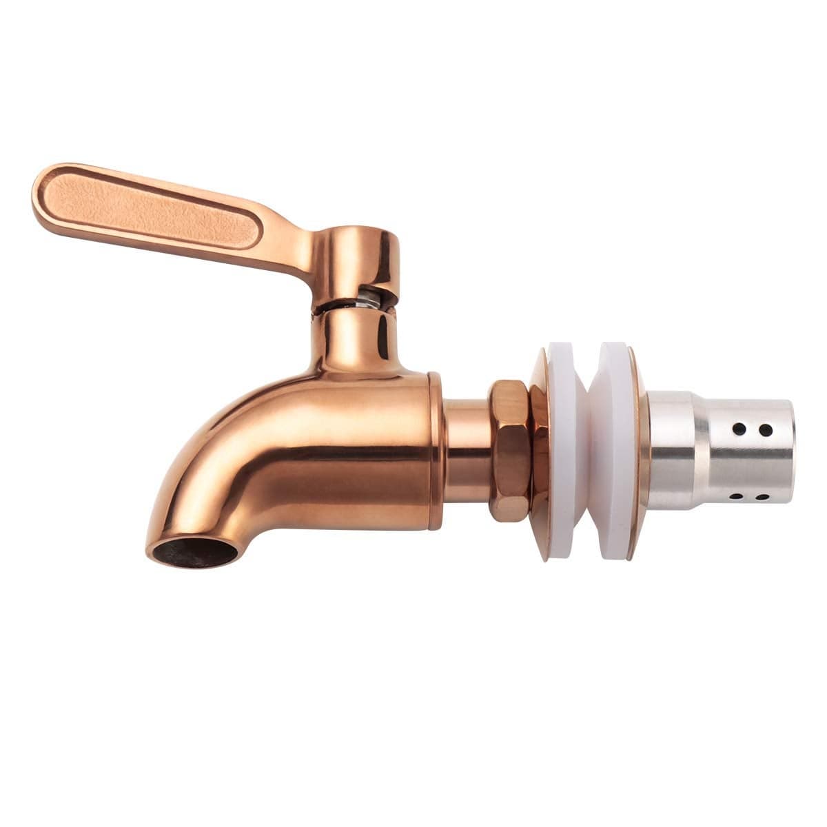 LYTY Beverage Dispenser Replacement Spigot Stainless Steel Polished Finished Drink Dispenser Wine Barrel SpigotFaucetTap with AntiClogging Cap